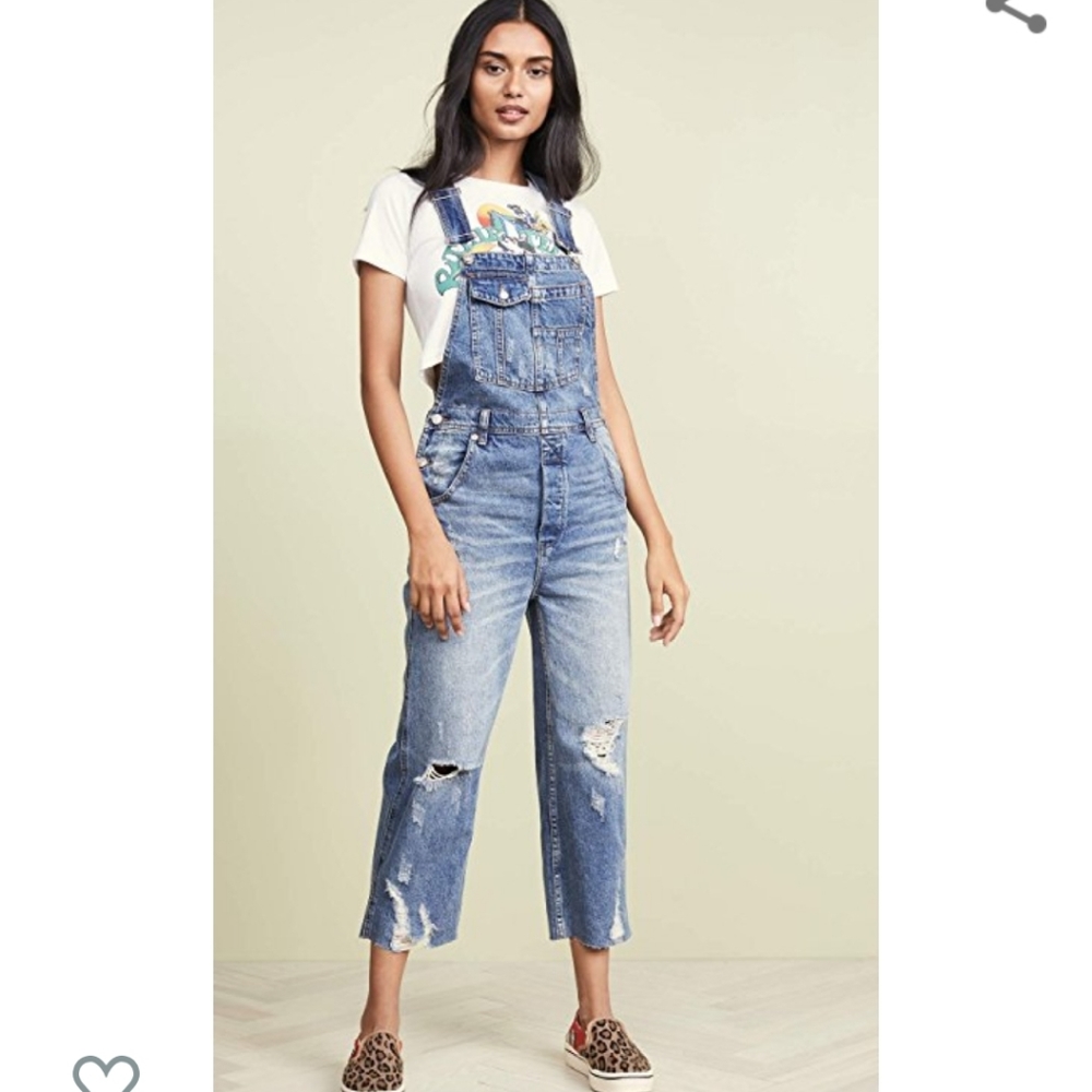 NWOT Free People Baggy Overalls